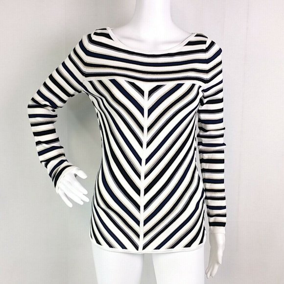 White House Black Market Sweaters - WHITE HOUSE BLACK MARKET Stripe Sweater R45